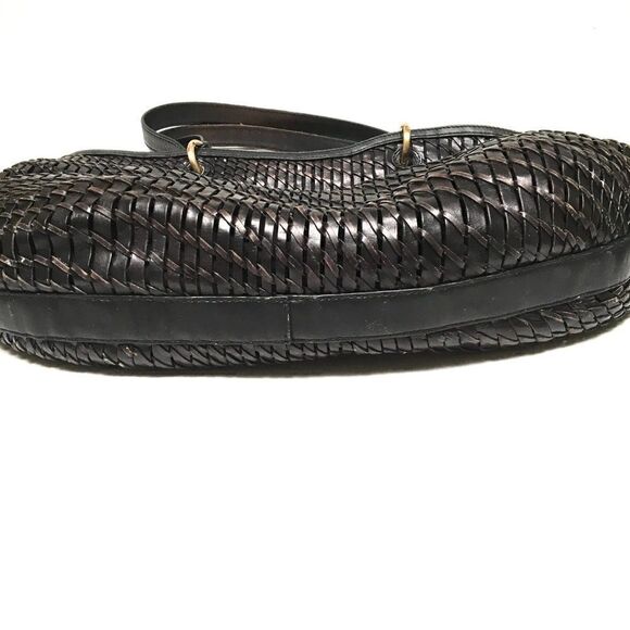 Cole Haan leather openweave tote/shoulder hobo bag - Picture 8 of 14